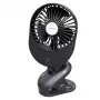 Ventilator Esperanza EHF103K, compacte USB-ventilator, ZWART