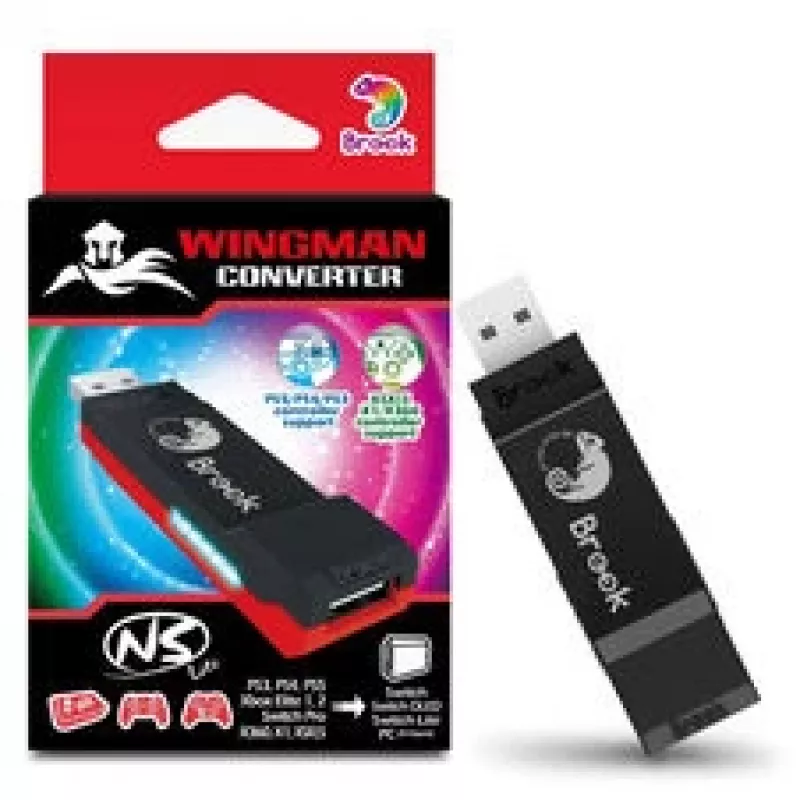 Brook Gaming Wingman USB-controlleradapter voor Nintendo Switch 1 & 2, FM00011766