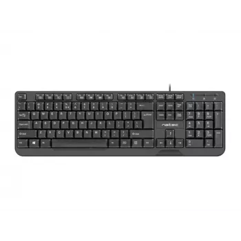NATEC toetsenbord TROUT SLIM USB, US-layout, zwart