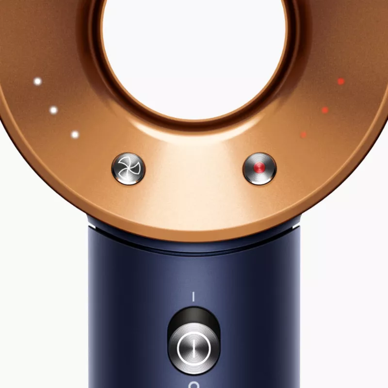 Dyson Supersonic Straight+Wavy HD07 Haardroger, Pruisisch blauw / Koper (113277-01)