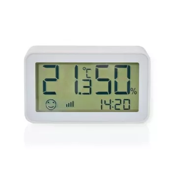 Nedis ZBSC30WT - slimme klimaatsensor - Zigbee 3.0 - batterijgevoed - Android - IOS - wit
