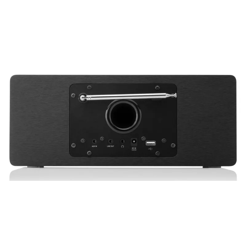 Internetradio JVC RA-E981B — Wi‑Fi- & Bluetooth-streaming, DAB+, FM, 2x5W, 40 zendergeheugens, USB, AUX, LCD-display