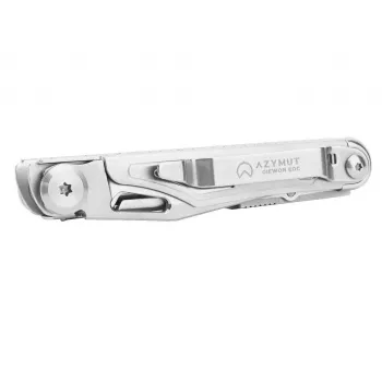 Multitool AZYMUT H2038B — 8-tools roestvrij staal compact EDC, 173 mm, 125 g, met holster en bitset