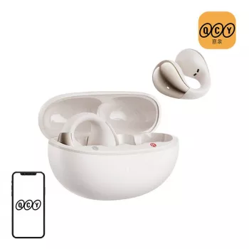 QCY Crossky Clip C30 koptelefoon (wit)