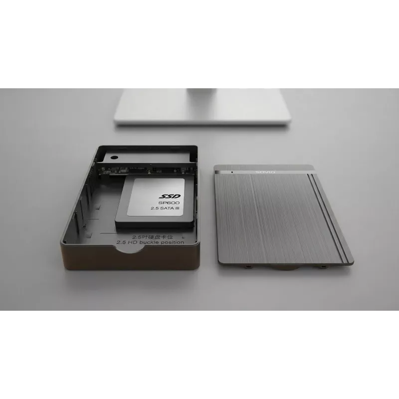 Behuizing voor externe schijf AK-87 SSD SATA / HDD 3.5