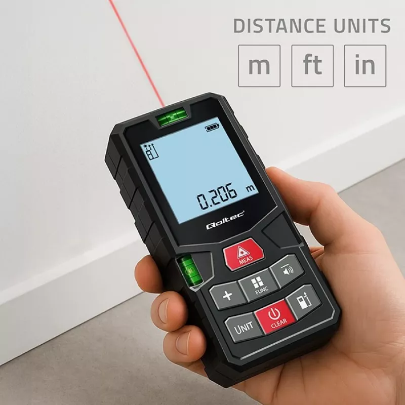 Laserdistansmeter met waterpas 120m