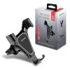 Autohouder Crong CRG-CH4-BLK voor smartphones — verstelbaar compact ontwerp