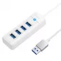 USB-hub ORICO 4-poorts USB 3.0 PW4U-U3 — 4x USB-A-aansluitingen, USB 3.0-overdracht