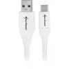USB 3.2 Gen 2 kabel, USB-A stekker > USB-C stekker (wit, 0,5 meter)
