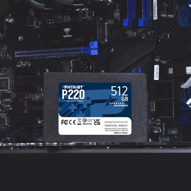 Patriot Memory P220 512 GB SSD, 2,5″, SATA III (P220S512G25)
