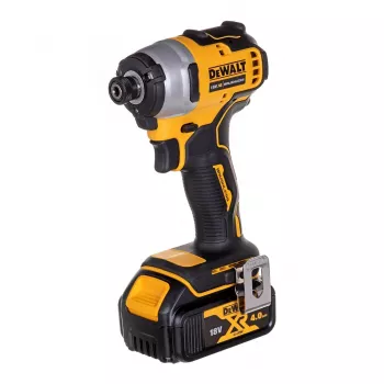 Accu-combiset DeWalt DCK2062M2T — 18 V, boorschroefmachine DCD709 + 1/4-inch slagschroevendraaier DCF809, 2 × 4,0-Ah-accu's, TSTAK-II-koffer