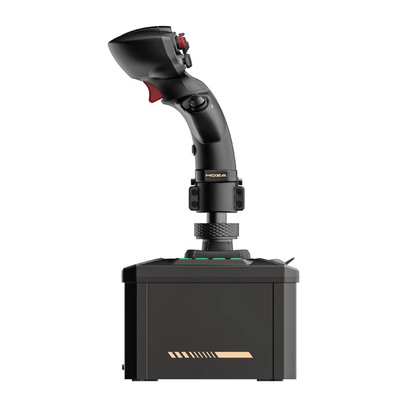 Flight-standaardkit MOZA AB6 flightsimulator – zwart ABS, aluminium en koolstofvezel constructie, AC-stroom 110–220 V, piekvermogen 72 W