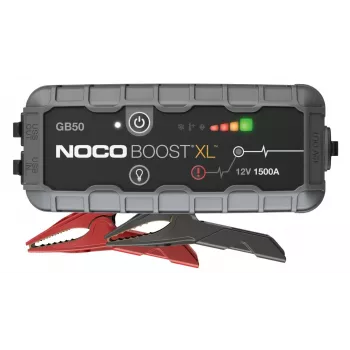 Startbooster NOCO GB50 1500 A lithium-ion, 35 Wh, IP65, benzine tot 7 L / diesel tot 4,5 L, ingebouwde zaklamp, USB 5V/2,1A