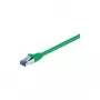 Wentronic Goobay CAT 6a patchkabel, S/FTP (PiMF), groen, 0,5 m - LSZH halogeenvrij, koper (93660)