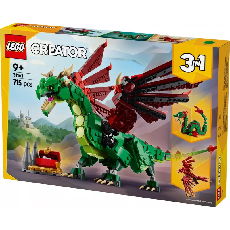 LEGO CREATOR 3 IN 1 31161 Middeleeuwse draak