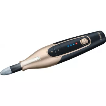 Nagelverzorgingsapparaat Beurer MP 84 Special Edition goud — elektrische manicure/pedicure-set, compact voor thuisgebruik