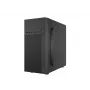 PC-behuizing NATEC Helix Mini Tower zwart — microATX/Mini-ITX, 3×3,5 inch + 5×2,5 inch, 33 cm GPU, USB-C/USB-A aansluitingen