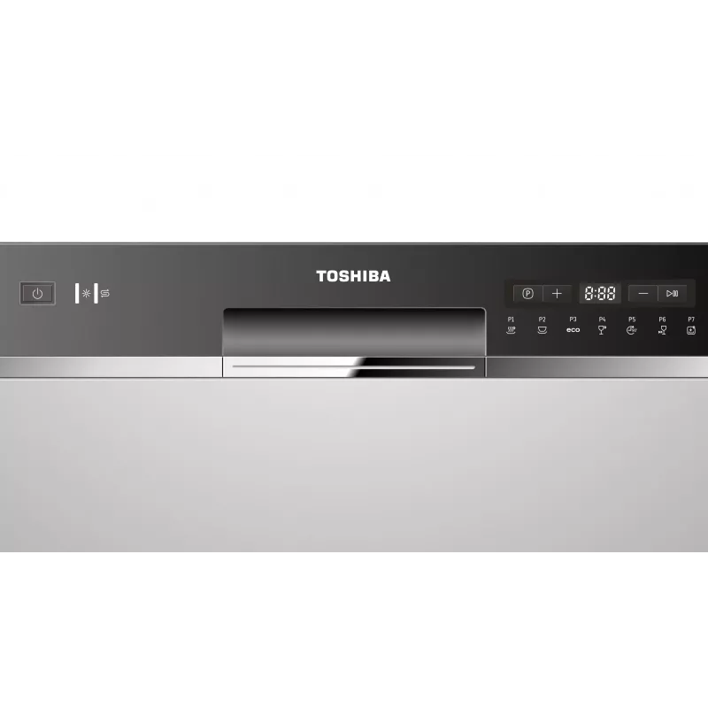 Vaatwasser Toshiba DW-08T2EE(W)-PL, 8 couverts, energie-efficiëntieklasse F, 49 dB, 55×59×50 mm