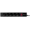 Tracer PowerGear zwart 5 AC-stopcontacten 1,5 m 2300 W
