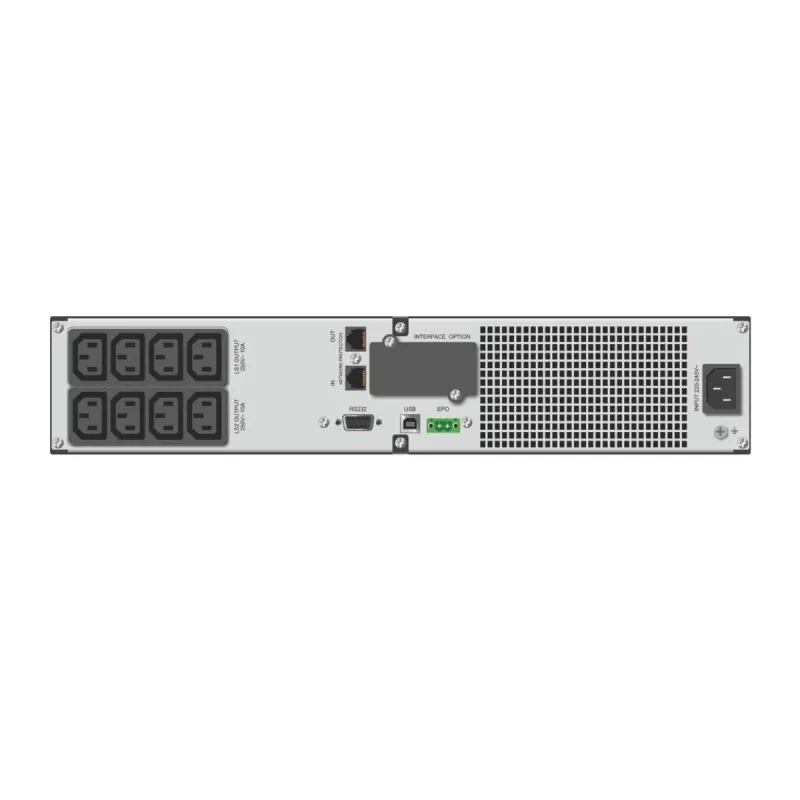 Rackmount-UPS EVER RT 1500 T 1500VA voor serverracks — line-interactief, tower/rack converteerbaar