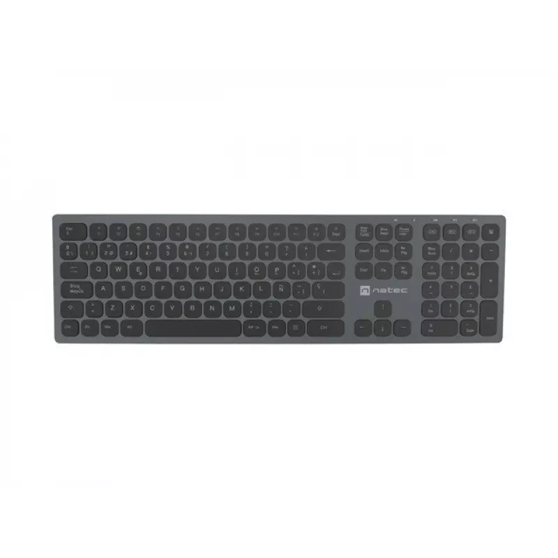 NATEC NKL-1830 toetsenbord universeel RF draadloos Bluetooth QWERTY Spaans zwart grijs