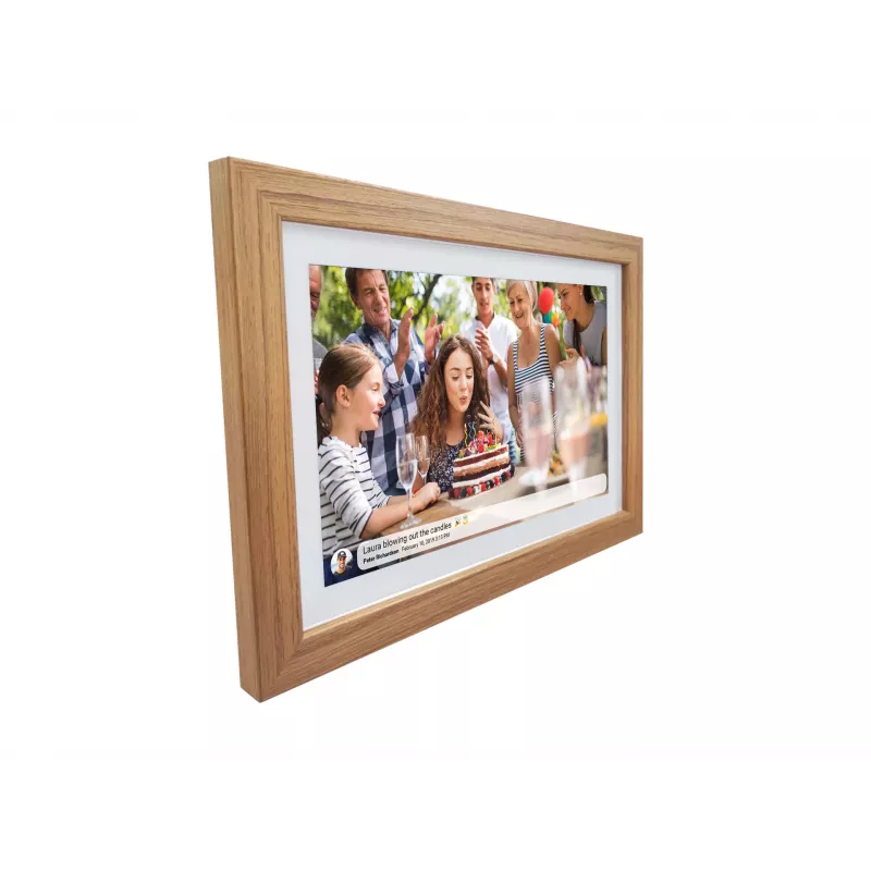 Denver fotolijstje met FRAMEO 10.1 16GB licht hout