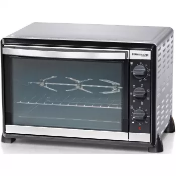 Mini-bakoven Rommelsbachter BG 1805/E roestvrij staal – 42 L, 80–230 °C, 7 modi, rotisserie