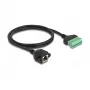 DeLOCK RJ45-kabel Cat.6 bus naar rijklemmenadapter 1 m