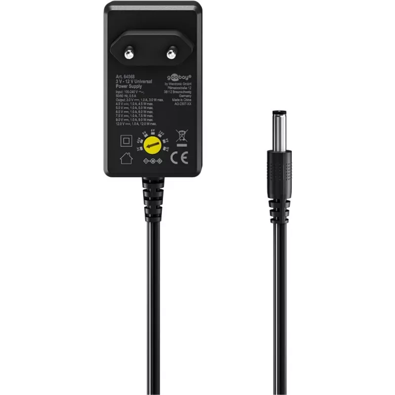 Goobay 64568 lader voor mobiele apparaten universeel zwart AC indoor (64568)
