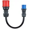 go-e adapterset Gemini flex 22 kW. Kabellengte: zwart, aansluiting1 vormfactor: recht, aansluiting2 vormfactor: recht. Maximale bedrijfsstroom (driefasig