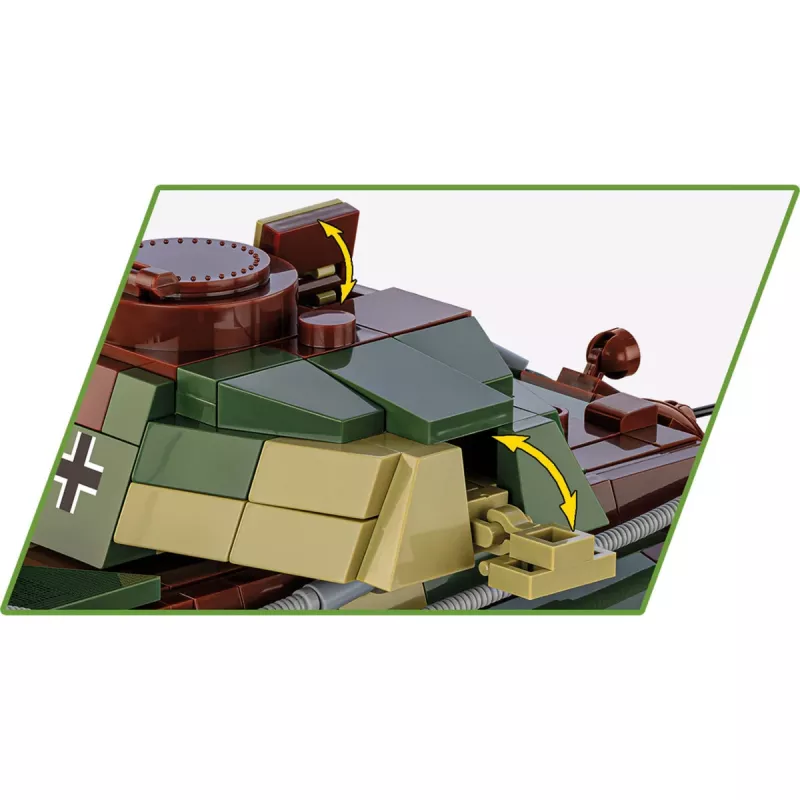 Bouwset COBI Panzer VI Ausf. B Königstiger 802 onderdelen