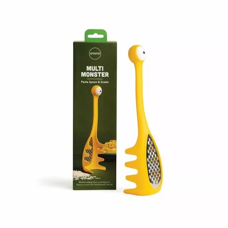 Pastalepel Ototo Design OT015 kunststof roestvrij staal geel