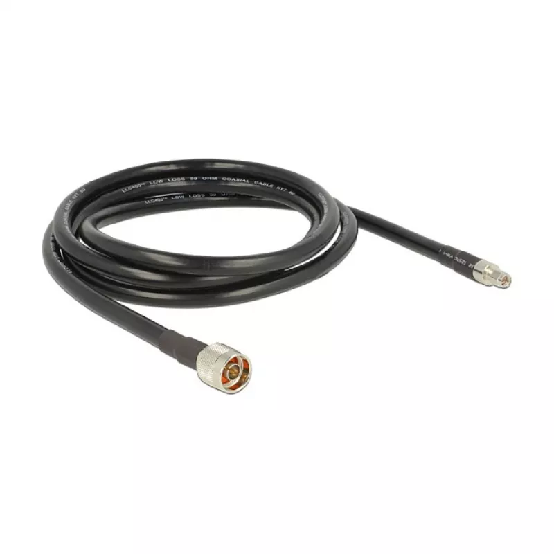 Coaxkabel DeLOCK 2m N/RP-SMA CFD400 LLC400