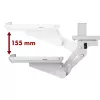 Toetsenbordhouder MACLEAN MC-156 W — verstelbaar plateau onder tafel, max. belasting 5 kg