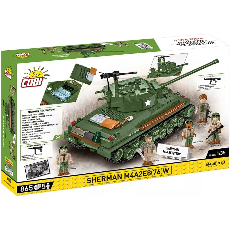 Blocks Sherman M4A2E8 865 bouwstenen