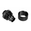 Compressieaansluiting Bitspower G1/4 inch buitendraad naar 16/11 mm recht — mat zwart