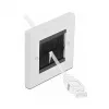 Wandplaat DeLOCK 66491 wit