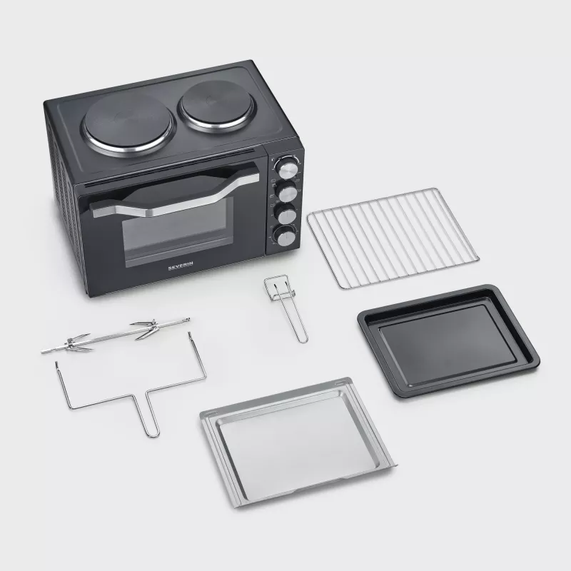 Toaster-oven Severin TO 2074 30L 2500W zwart grill
