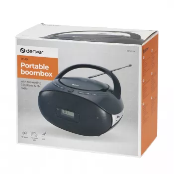 Inter Sales Denver TC-29 - analoog - FM - speler - CD-R CD-RW - 1 W...