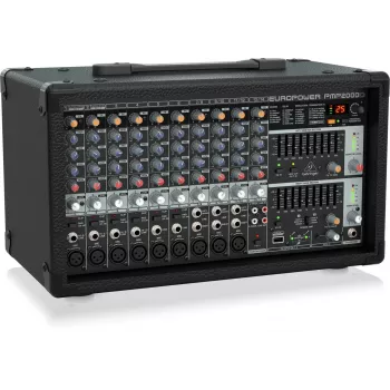 Behringer PMP2000D audiomixer 14 kanalen 2000W zwart