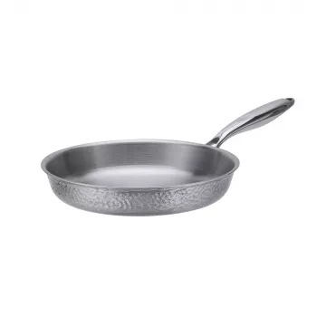 Allround pan RESTO Crater rond van roestvrij staal 24 cm