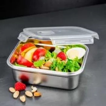 Lurch Safety 1500 ml levensmiddelencontainer - RVS lunchbox