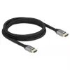Delock Ultra High Speed HDMI-kabel 48 Gbps 8K 60 Hz grijs 2 m gecertificeerd