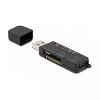 Kaartlezer DeLOCK SuperSpeed USB voor SD Micro SD MS