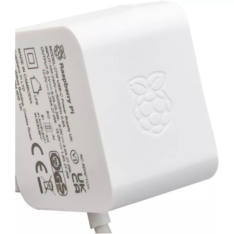 Raspberry Pi SC1152 voeding en spanningsomvormer binnen 27 W wit (SC1152)