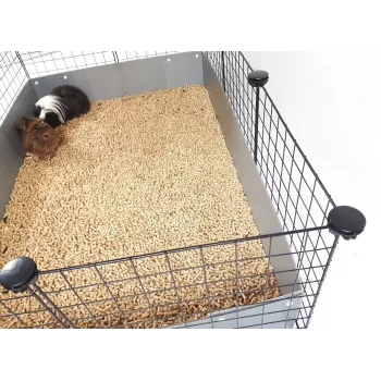 C&C modulaire kooi 3x2 110x75 cm cavia's, egels, zilvergrijs