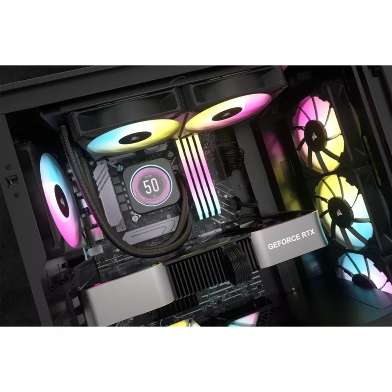Corsair CW-9060074-WW computerkoelsysteem processor all-in-one-vloeistofkoeler 12 cm zwart 1 stuk
