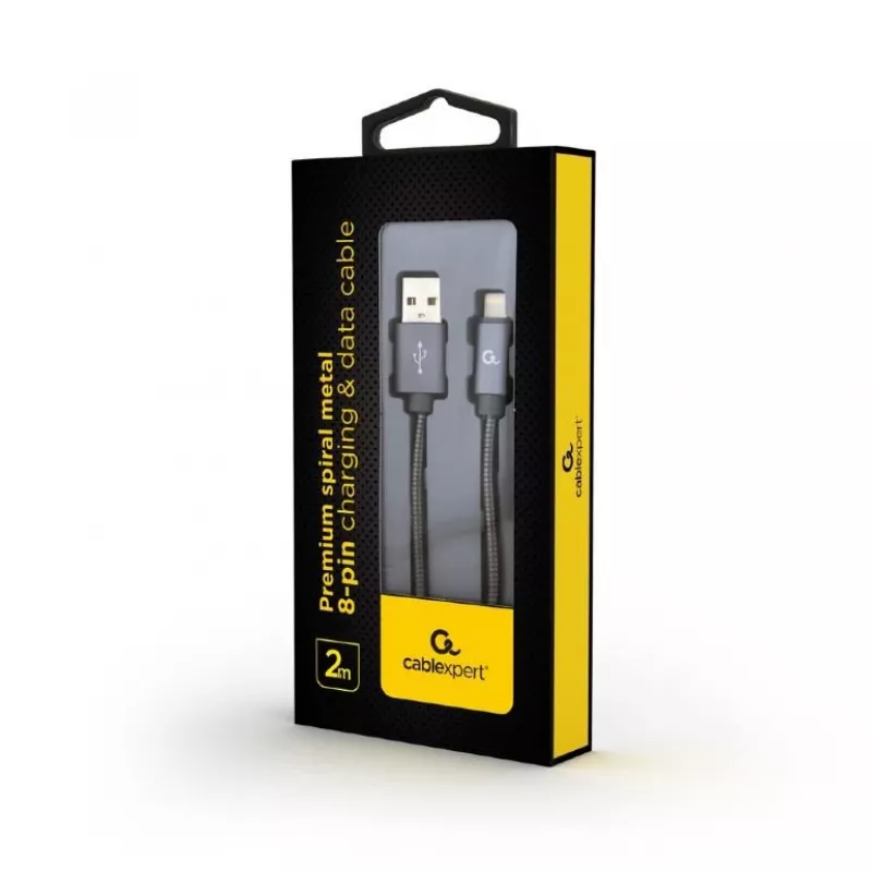 Lightning-kabel Cablexpert CC-USB2S-AMLM-2M-BG