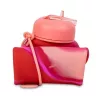 COOLPACK siliconen drinkfles Pump 600 ml meisjes roze