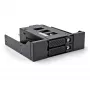 Slim Bay wisselraam voor 2 x 2.5? U.2 NVMe SSD met 5.25? raam